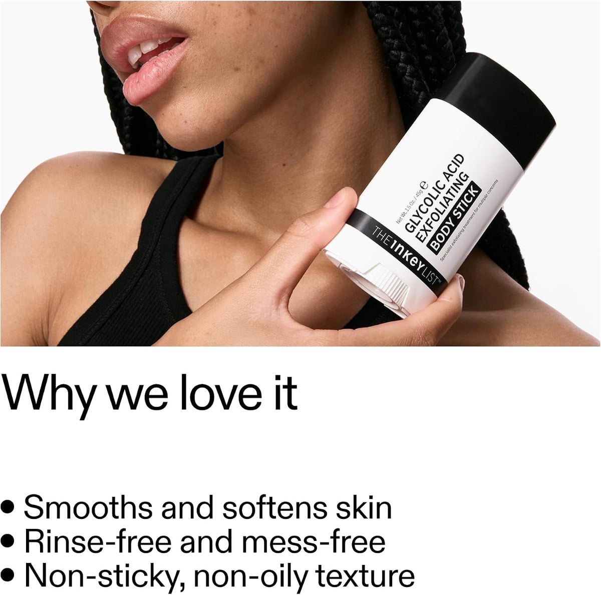 The INKEY List Glycolic Acid Exfoliating Body Stick 45g