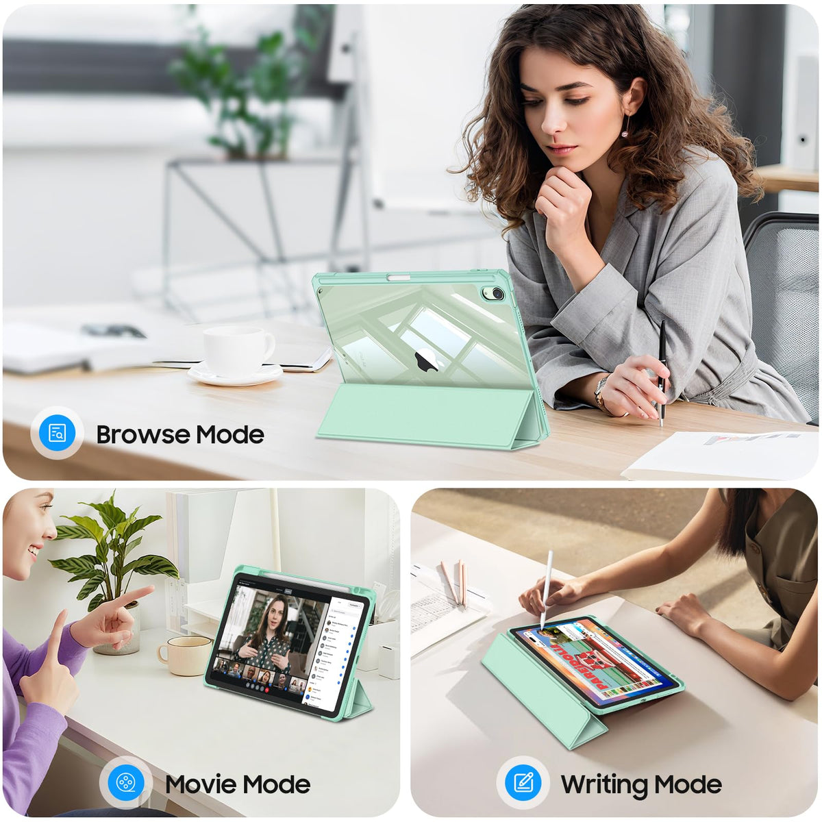 FINTIE Clear Case for iPad Air 11 Inch & iPad Air 5th/4th Generation 10.9"