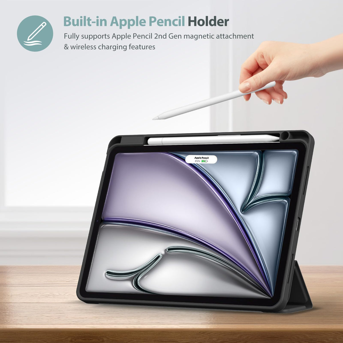 ProCase for iPad Air 11-inch Case M4/M3/M2, Air 5th/4th Gen 10.9,Navy