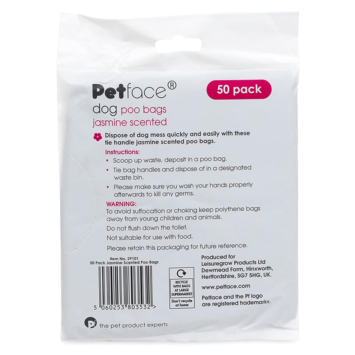 Petface No Mess Degradable Poop Bags With Tie Handles (Pack of 100)