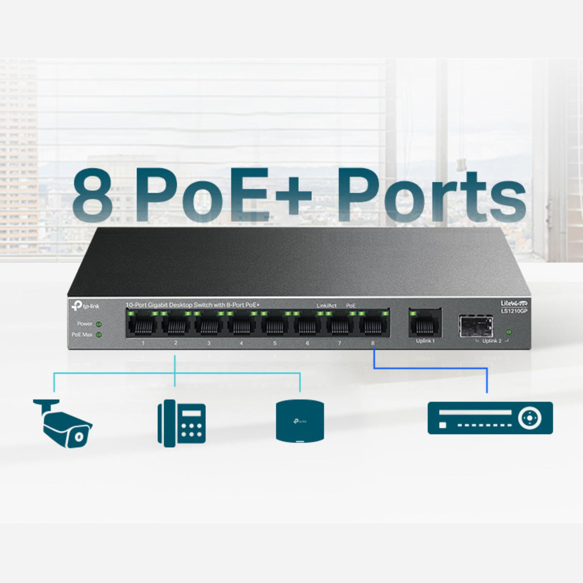 TP-Link Festa FS328G - 24-Port Gigabit Switch with 4 SFP Slots, Cloud Management, Enterprise Network Optimization, Security and Stable Performance