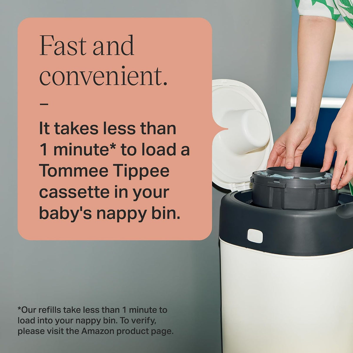 Tommee Tippee Twist & Click Nappy Bin Refill Cassettes Pack of 4