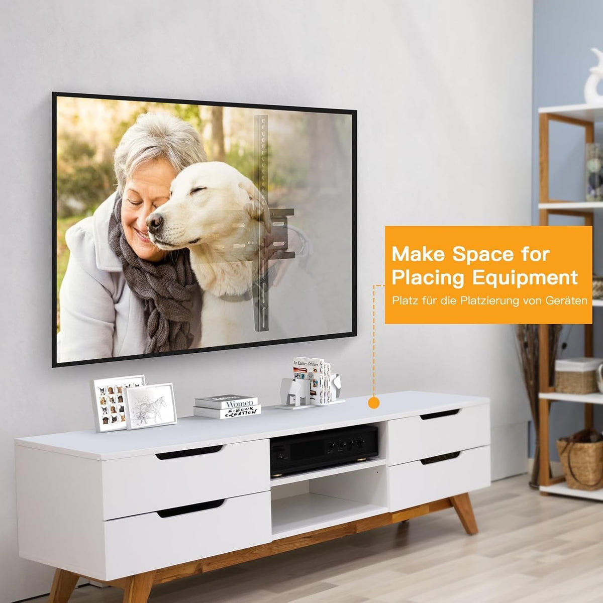 Perlegear Tilt TV Wall Bracket for 26-60 inch TVs up to 52kg