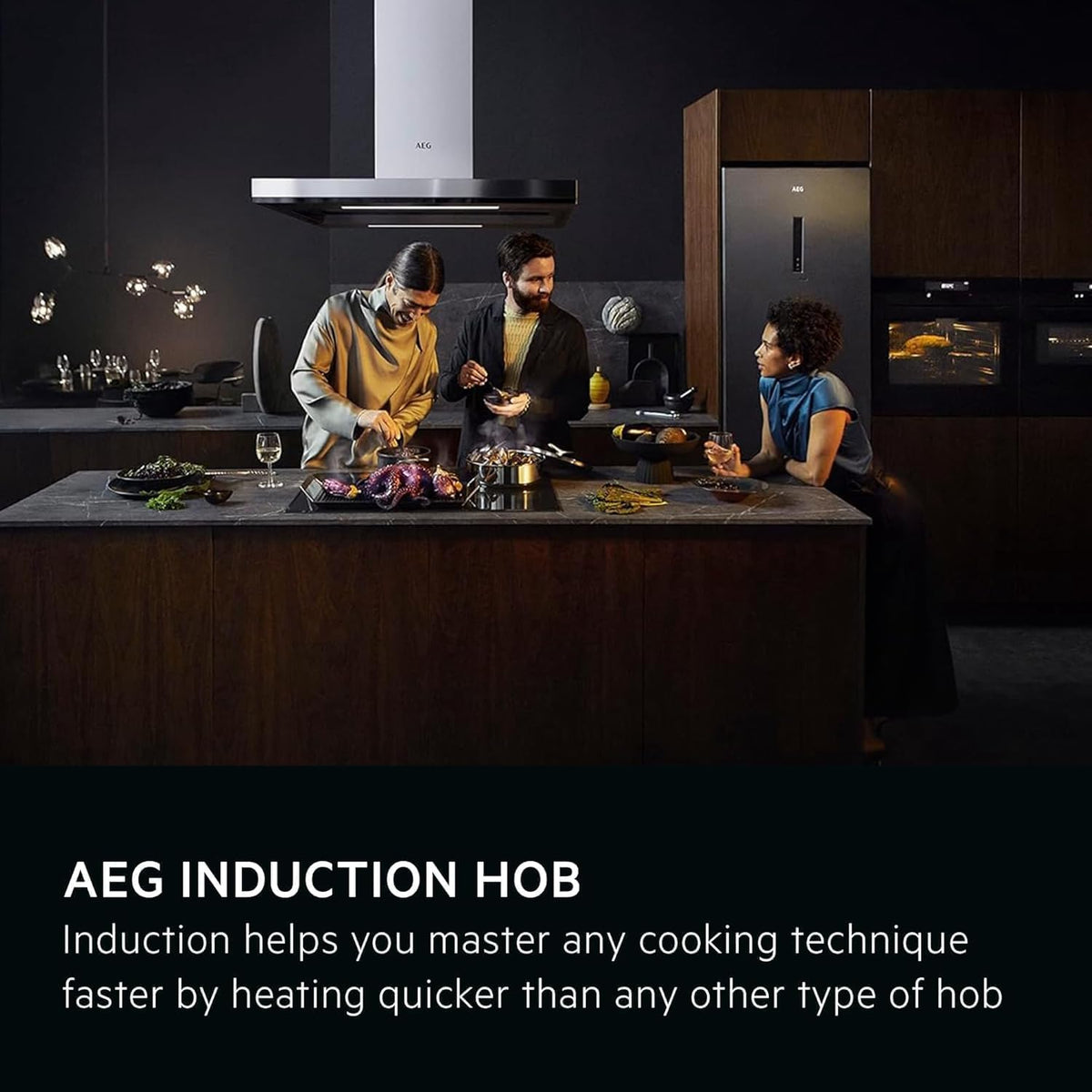 AEG Induction Hob IKB64401FB, 59 cm, 4 Zones