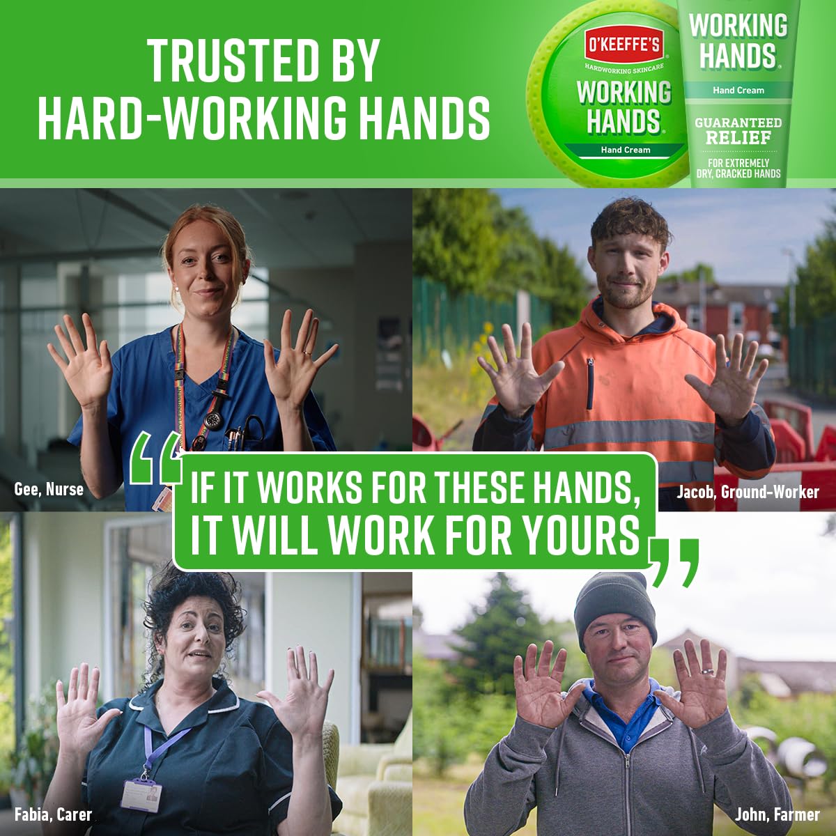 O'Keeffe's Working Hands Hand Cream, 96g Jar