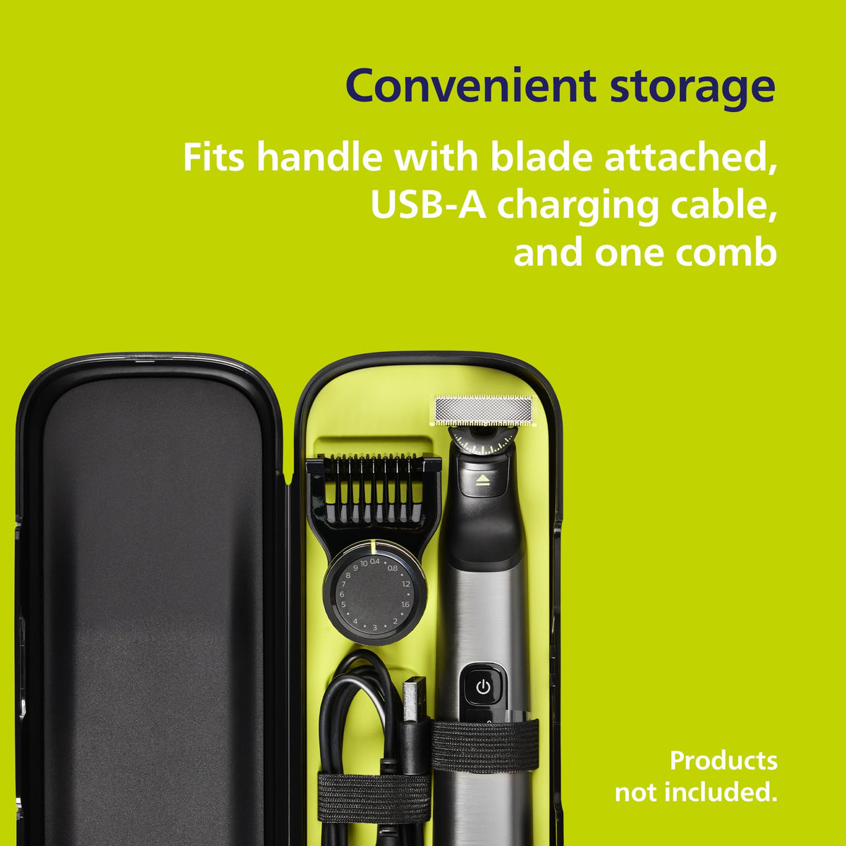 Philips OneBlade Hybrid 360 Blade Technology Electric Shaver for Face & Body, Beard Trimmer/Groomer with 3 x 360 Blade, 3 x Stubble Comb (1,3,5mm) & 1x Body Kit, Model QP2824/31