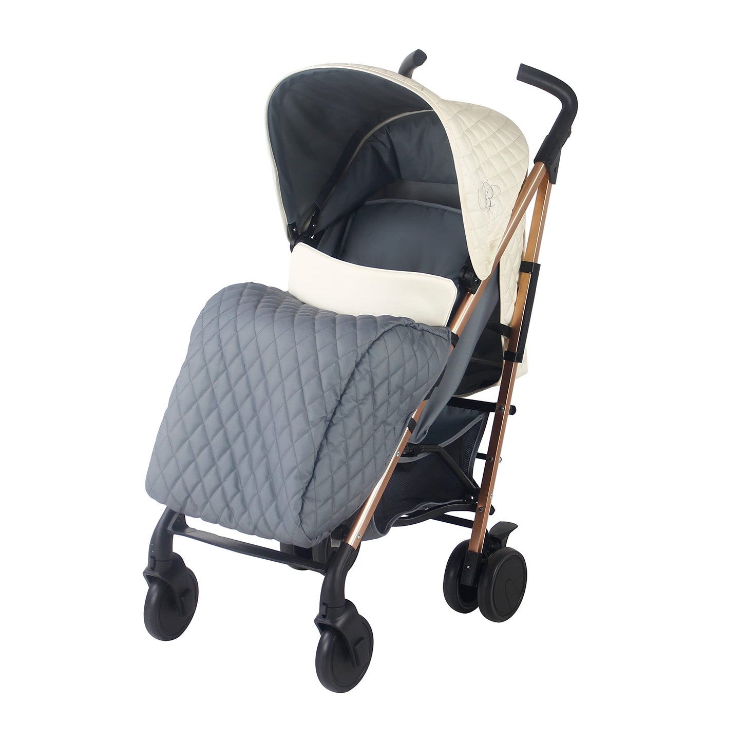My Babiie MB51 Stroller – from Birth to 4 Years (22kg), Lightweight, Umbrella Fold, Travel Buggy for Toddlers, Pushchair Includes Footmuff, Cup Holder, Rain Cover - Blush Pink