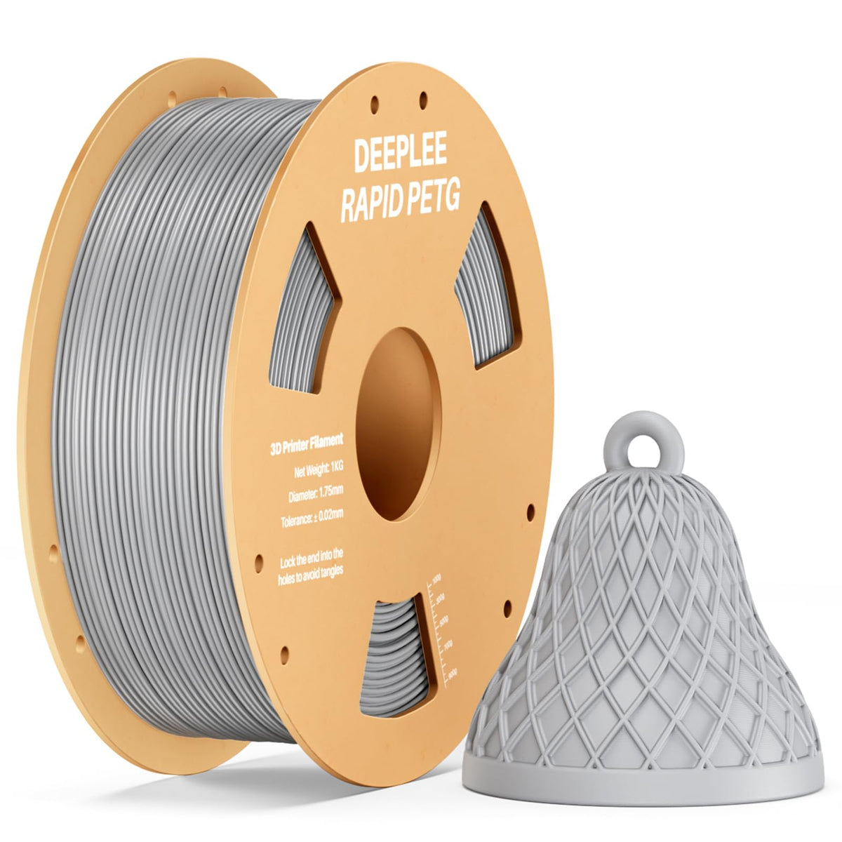DEEPLEE Rapid PETG Filament 1.75mm Black 1KG