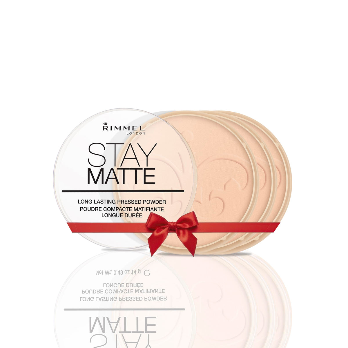 RIMMEL LONDON - Stay Matte Pressed Powder - Lightweight, Oil Absorbing, Smooth Non-Powdery Texture, Lasting Up To 5hrs - For All Skin Types - Dermatologically Tested - Transparent - 14g