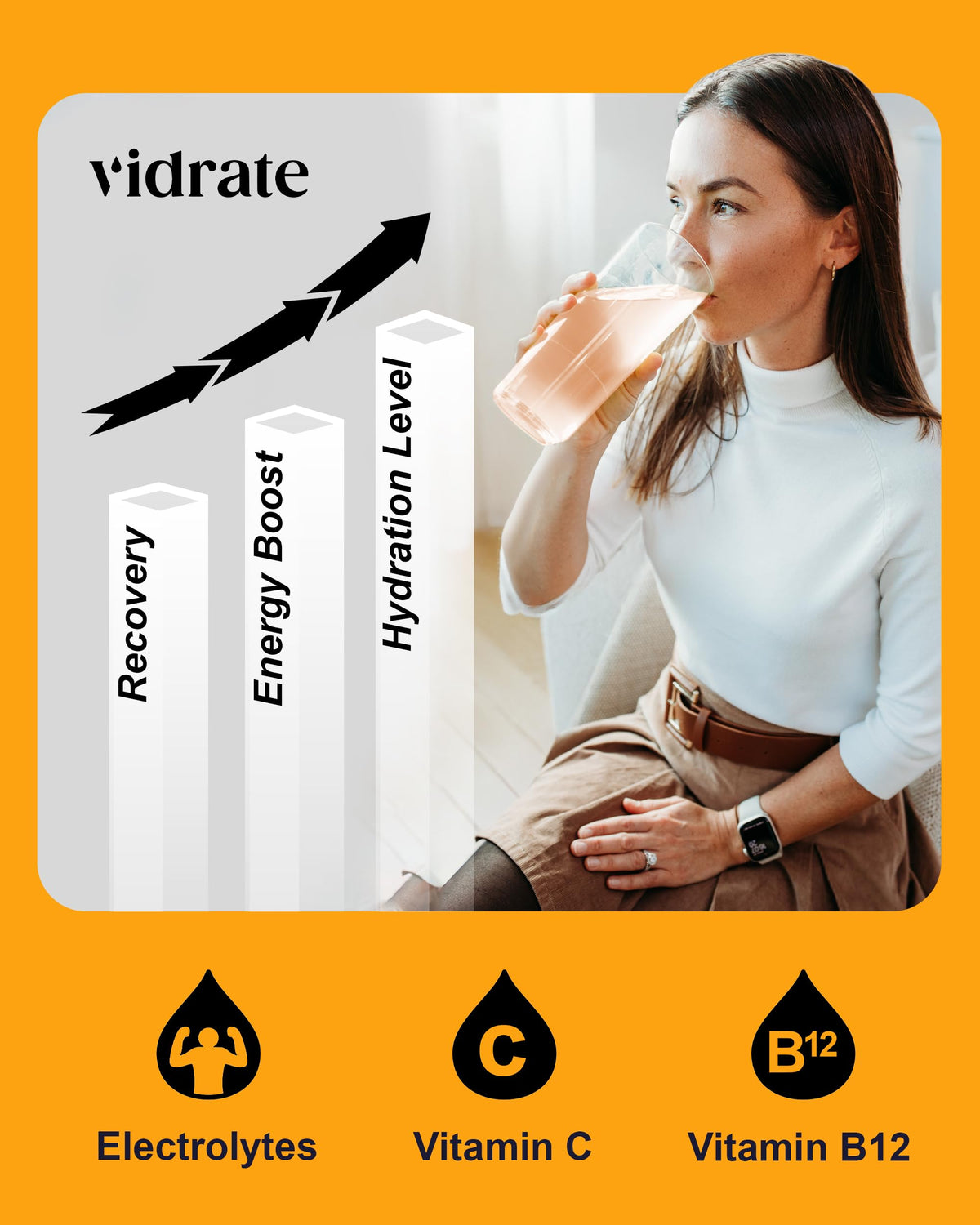 Vidrate Electrolytes Powder, Mixed Berry Variety Pack, 30 Sachets
