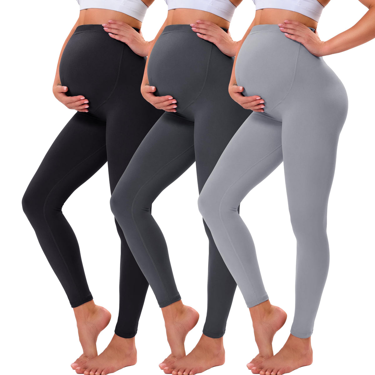 VALANDY Creamlush Over Bump Maternity Leggings for Women