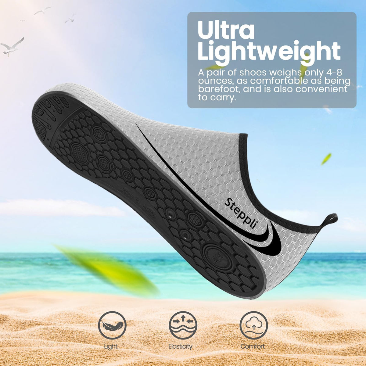 Steppli Water Shoes Swim Aqua Shoes for Men Women