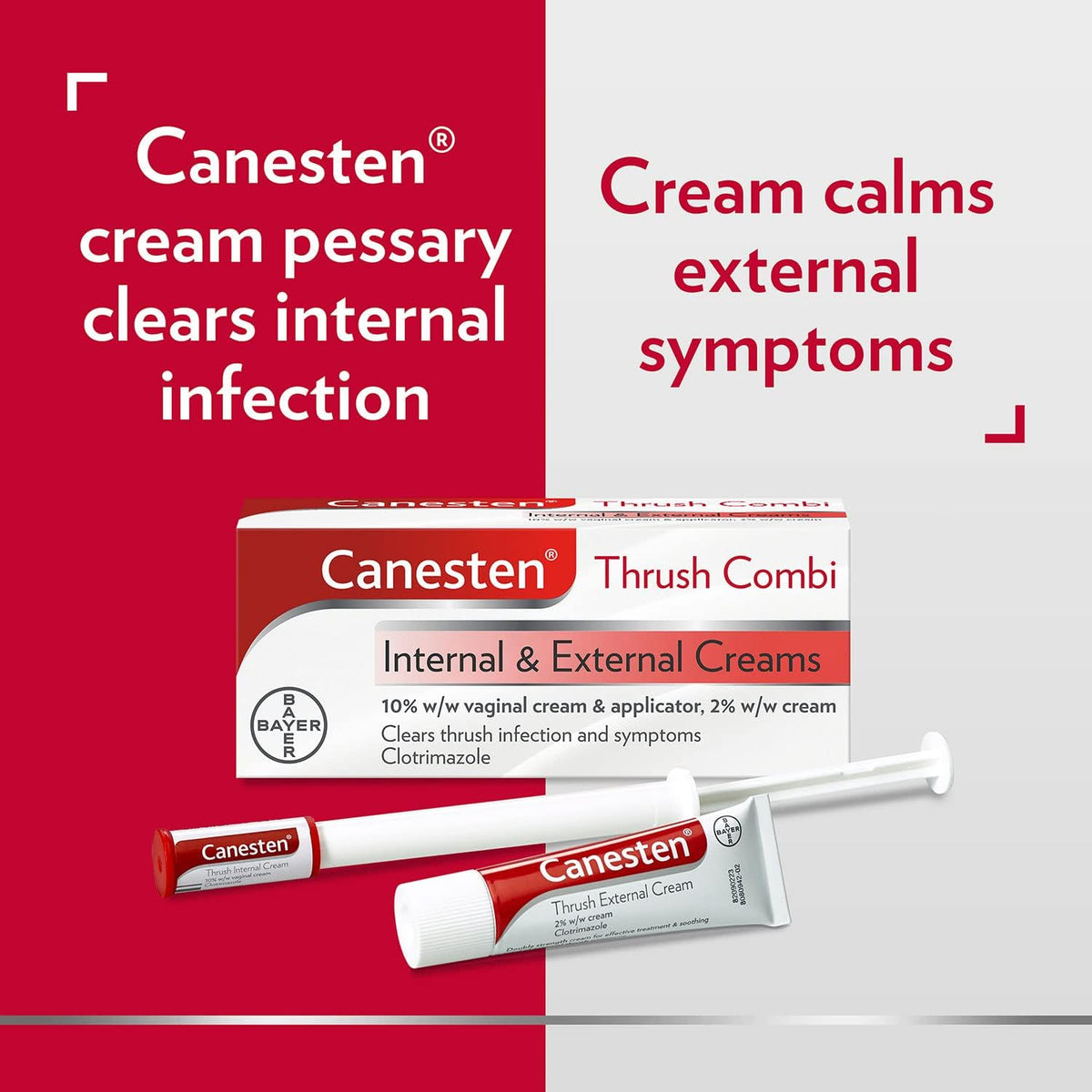 Canesten Thrush Internal & External Creams Clotrimazole