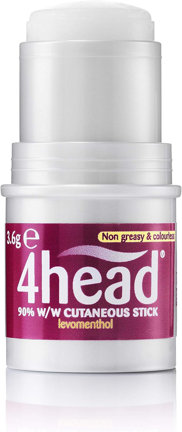 4 Head Levomenthol Stick for Headache Relief, 3.6 g