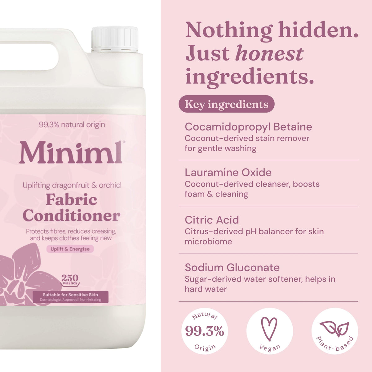 Miniml Eco Fabric Softener & Conditioner 5L Refill – Fresh Linen