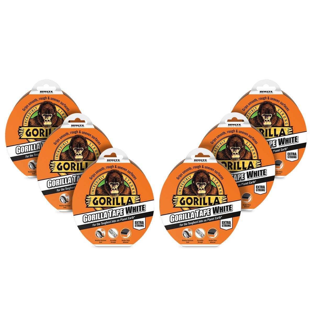 Gorilla GOR3049001 Tape Duct Tape Black 48mm x 11m