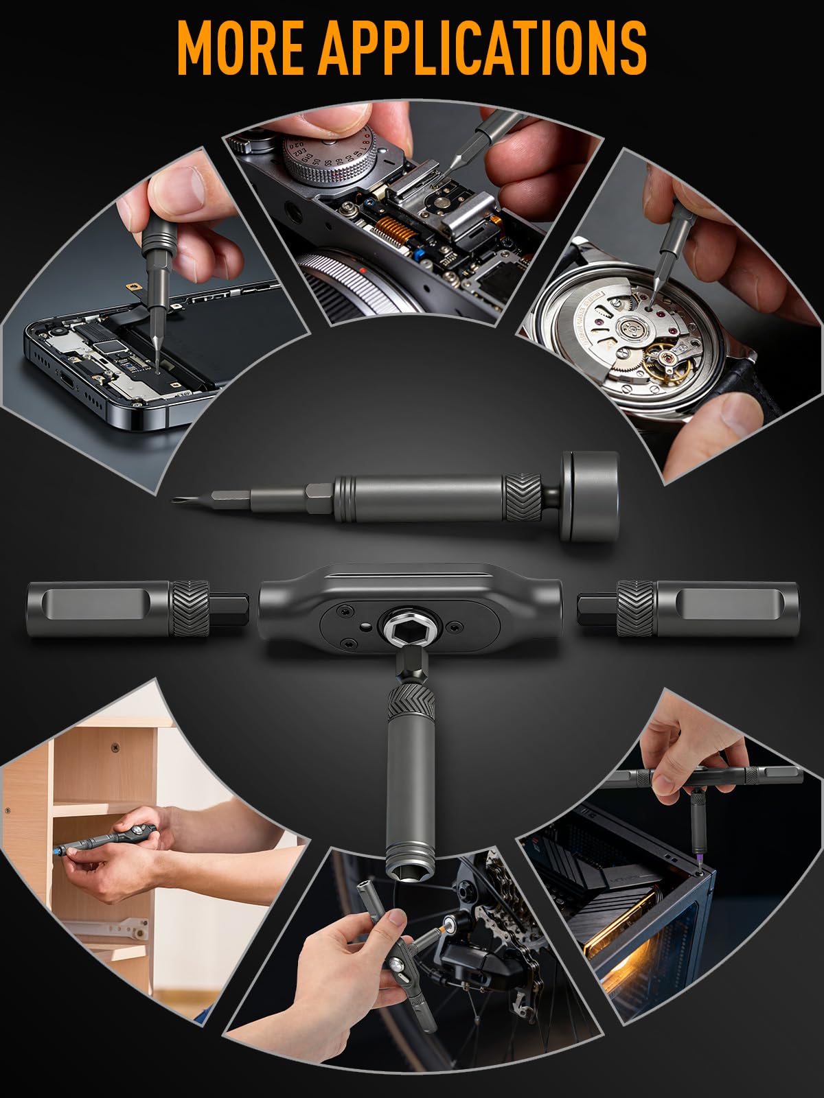 KELIN 68 in 1 Magnetic Ratchet Screwdriver Set, Multi Bit Ratcheting Torx Screwdriver Sets, Nut Drivers, Gifts for Men Who Have Everything, Stocking Fillers for Men Gifts for Him Dad