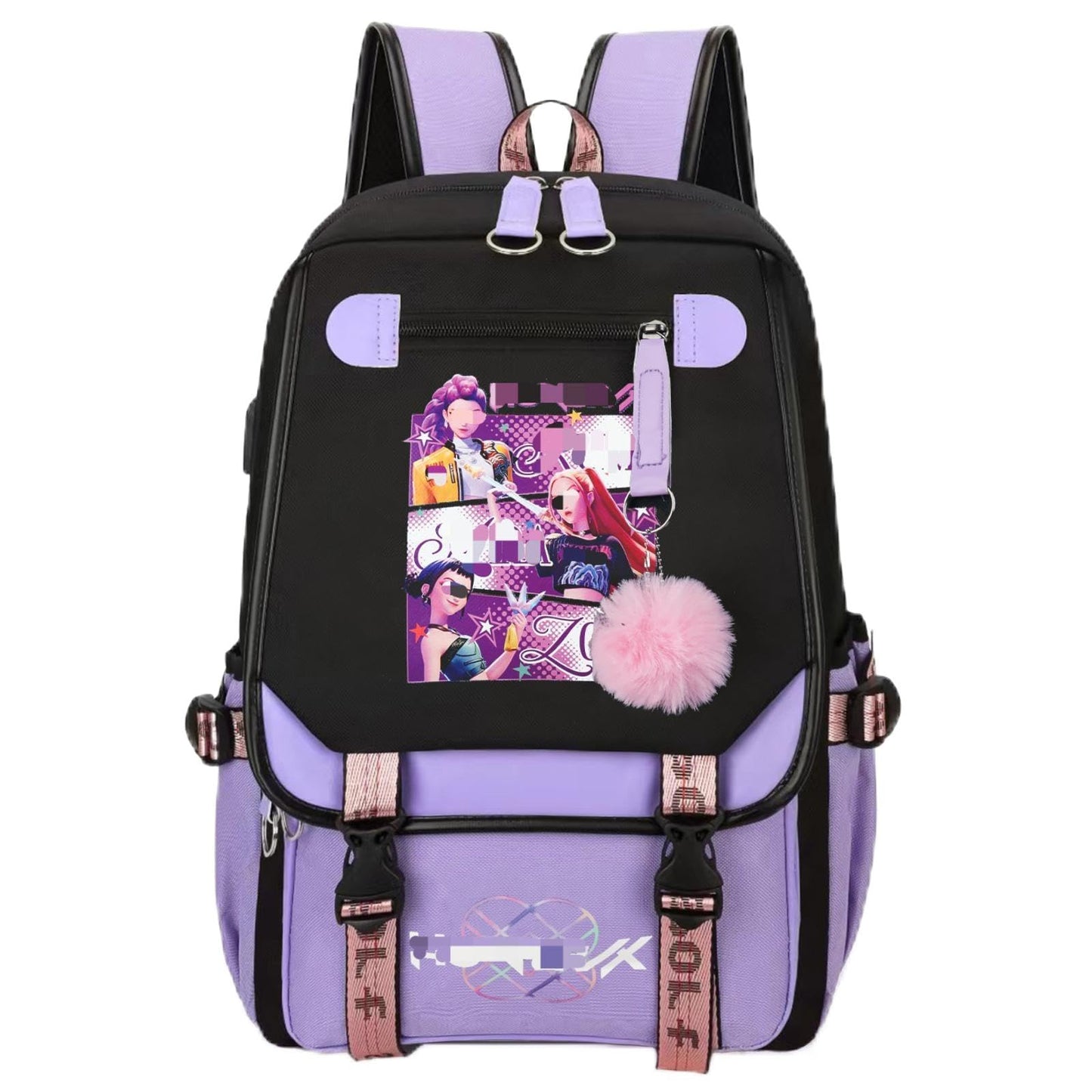 yumcute De-mn Backpack Kids, Teen Game School Bags, Children Primary Schoolbag, Children's School Backpack, 17 Inch Large Capacity Travel Rucksack Waterproof Boys Girls Book Bags for Aged 3-12 Years