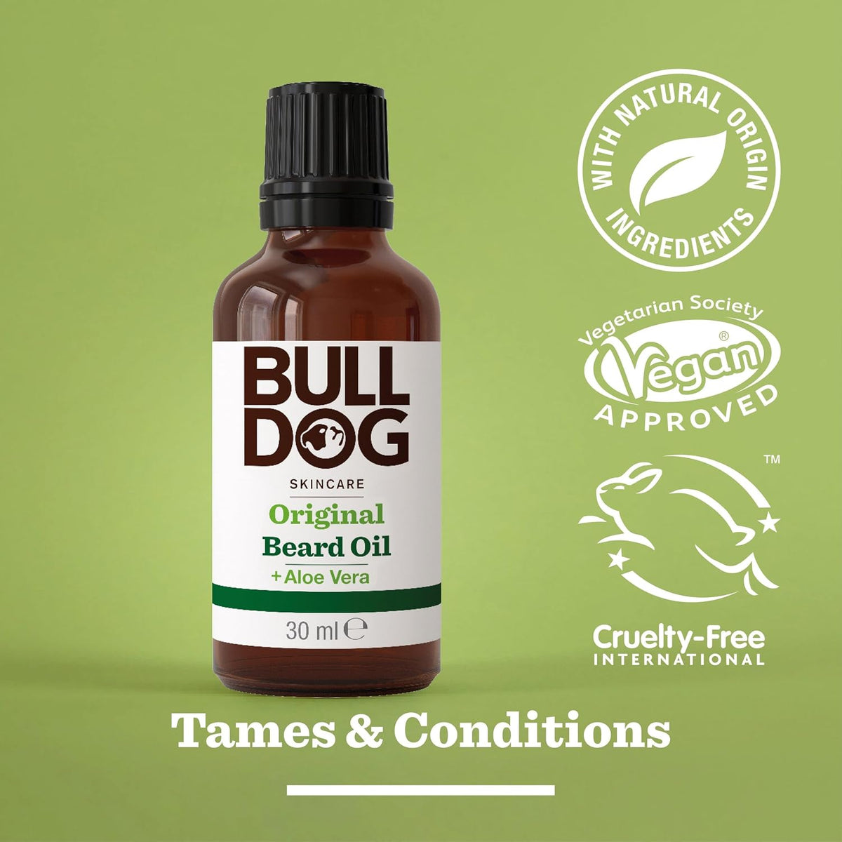 BULLDOG SKINCARE Original Beard Oil for Men, 30ml