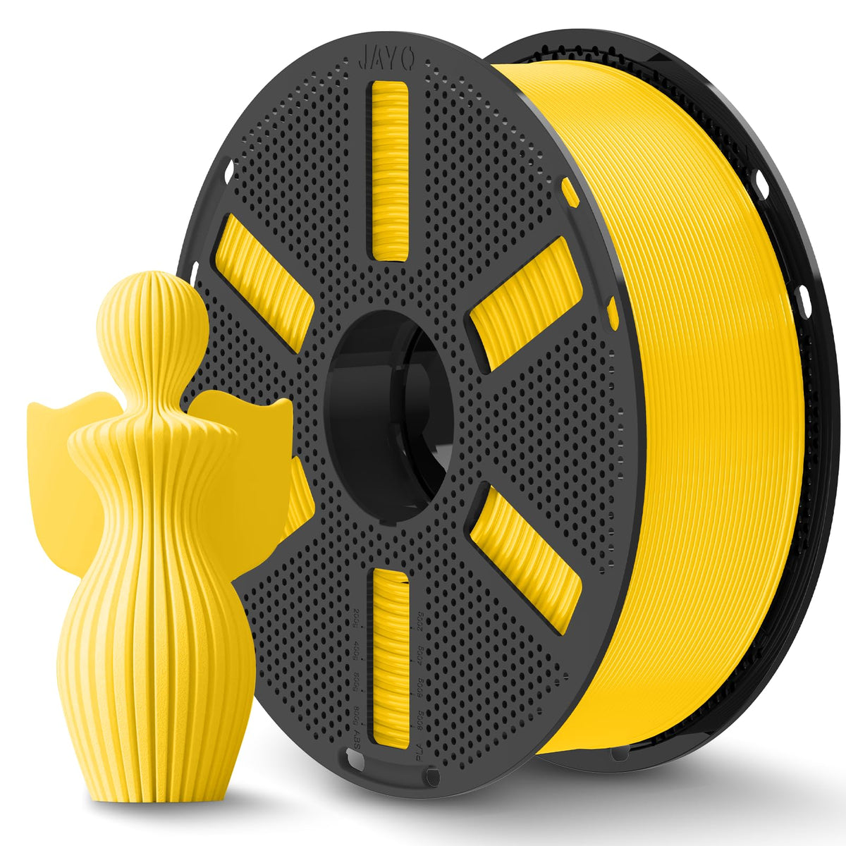 JAYO PLA+ 3D Printing Filament 1.75 mm, 1.1KG (2.4lbs) Spool Black