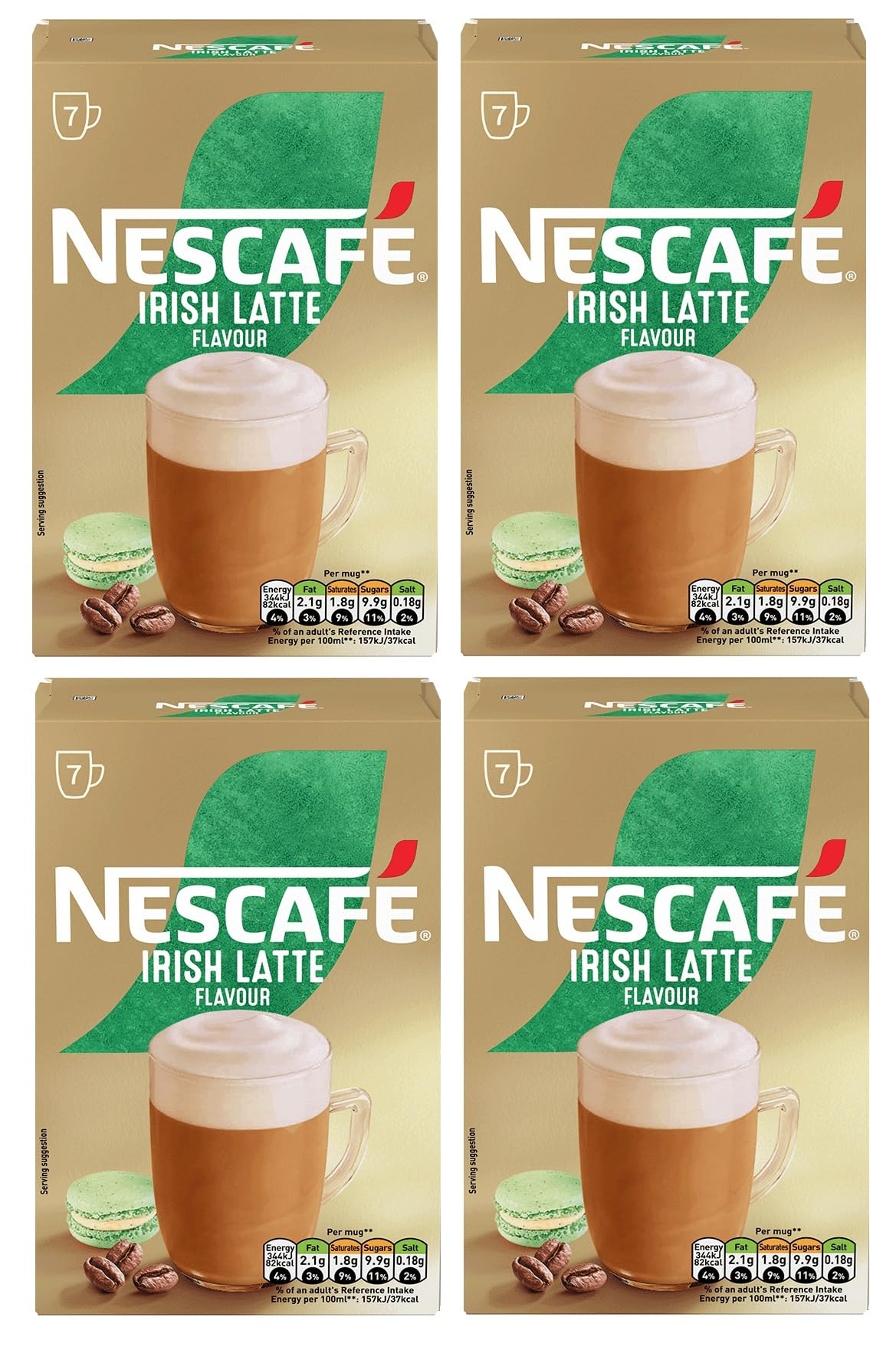 NESCAFÉ Latte Instant Coffee Sachets - 72 x 18g