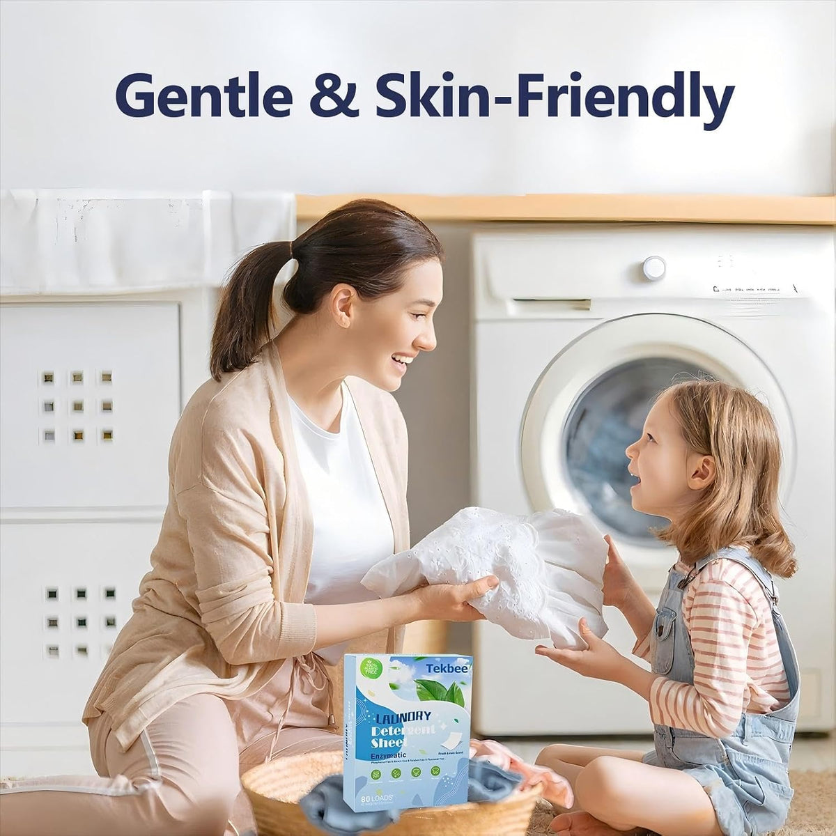 Laundry Detergent Sheets – Biodegradable, Plant-Based, Plastic-Free – 80 Washes, Linen Fresh – PreDosage for Eco-Friendly, Compact & Mess-Free Laundry