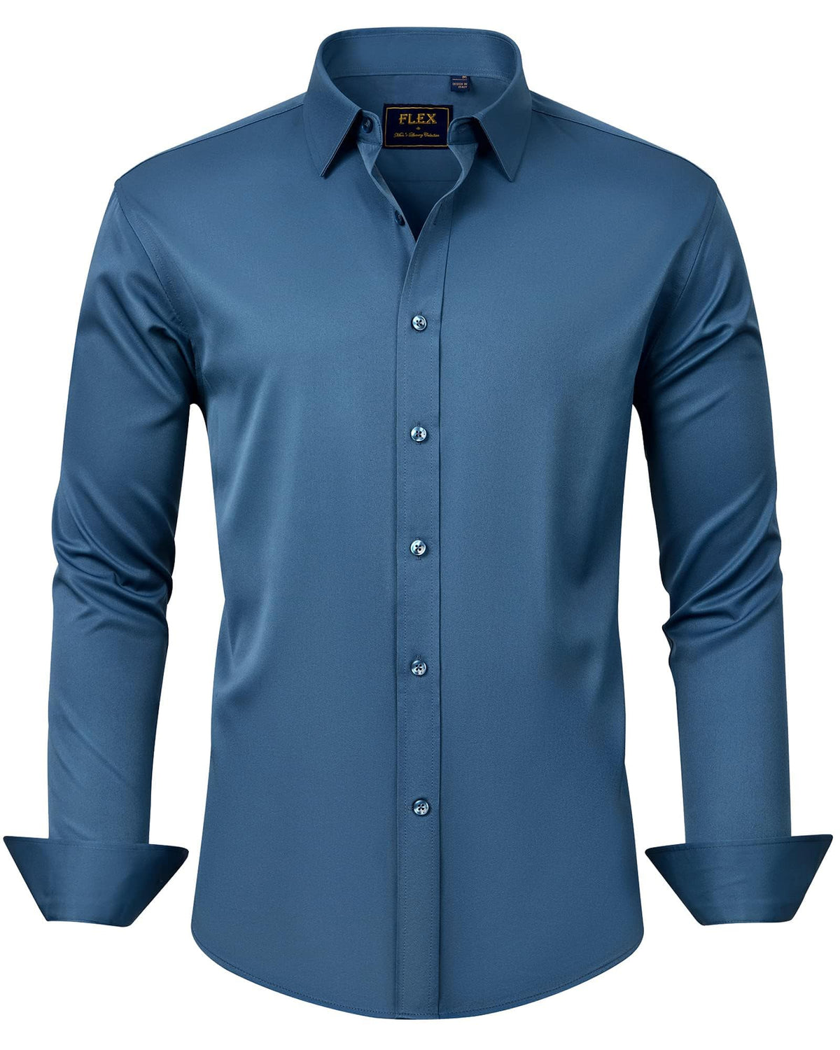 J.VER Men's Long Sleeve Stretch Dress Shirt Non Iron Casual Business Formal Shirts S-6XL