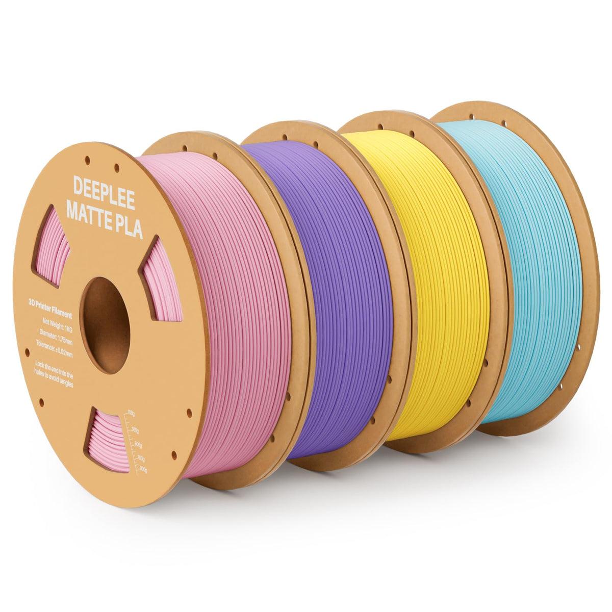 DEEPLEE Matte PLA Filament 1.75mm Matte White 1kg