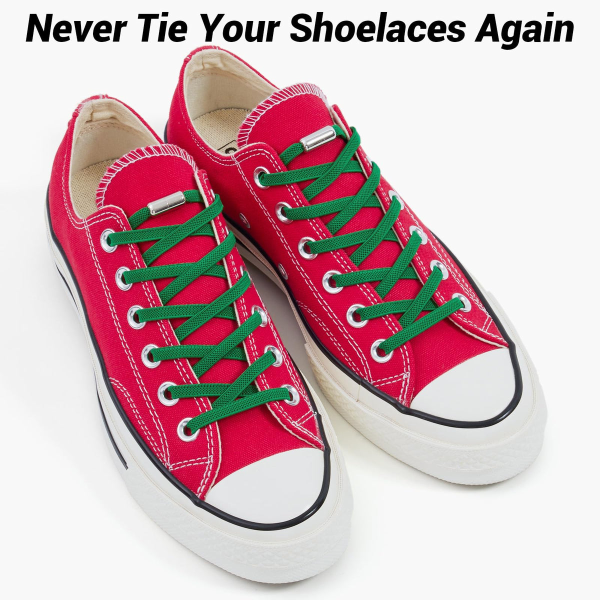 Handshop 2 Pairs Elastic Laces, No Tie Shoelaces for Trainers