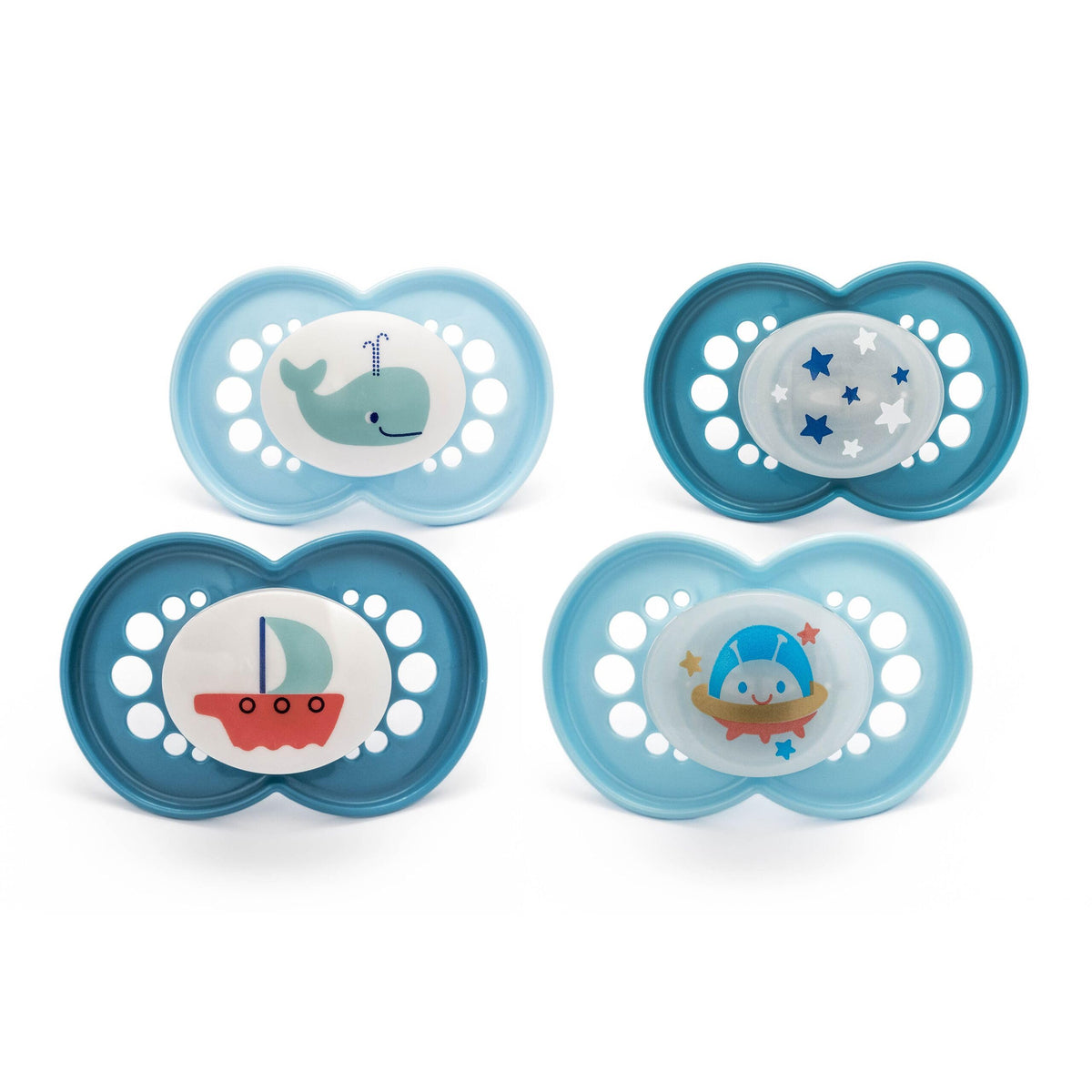 MAM Original Day & Night Dummies, 6-18M, 4 Pack, Orthodontic, Pink