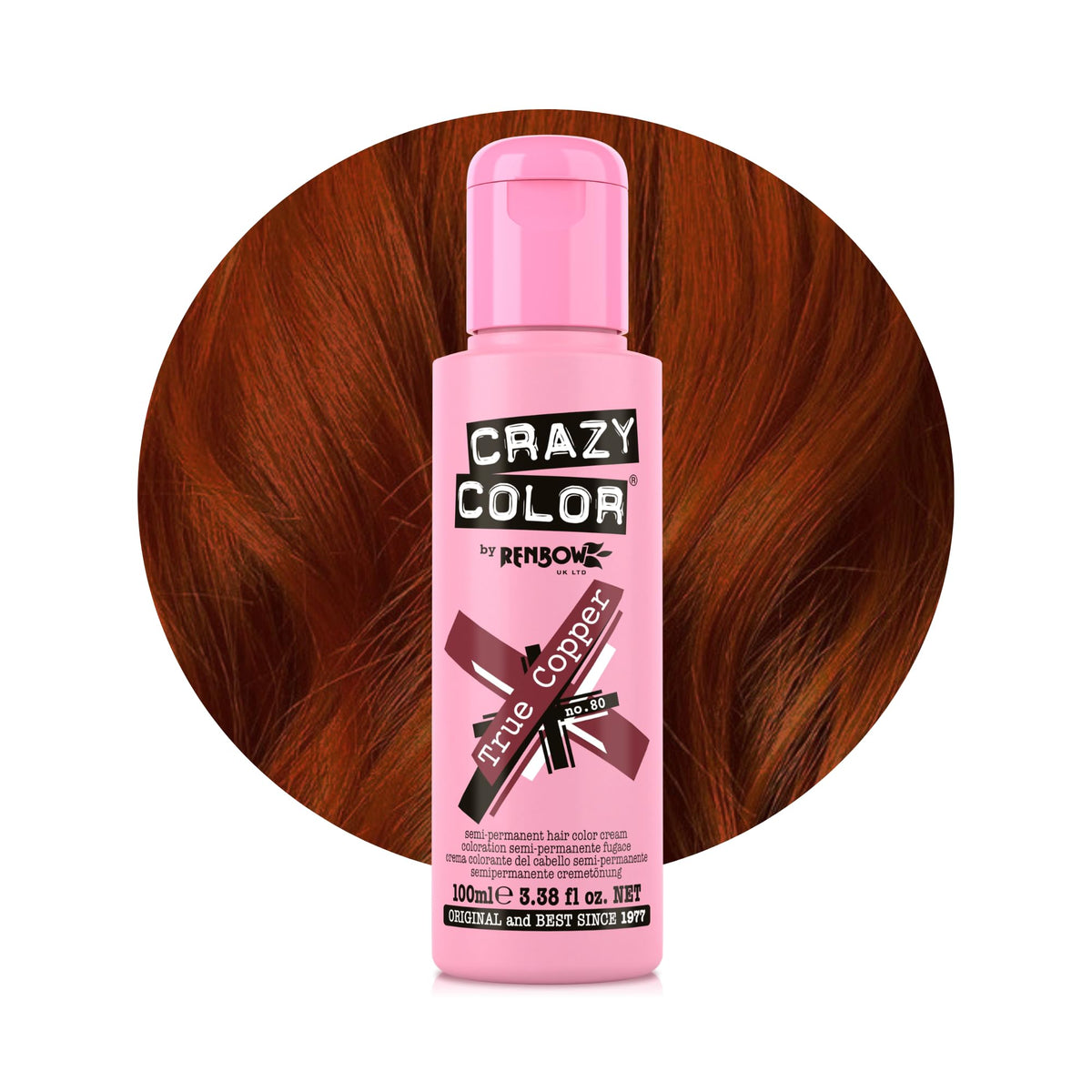 Crazy Color Cyclamen Pink Hair Dye 100ml