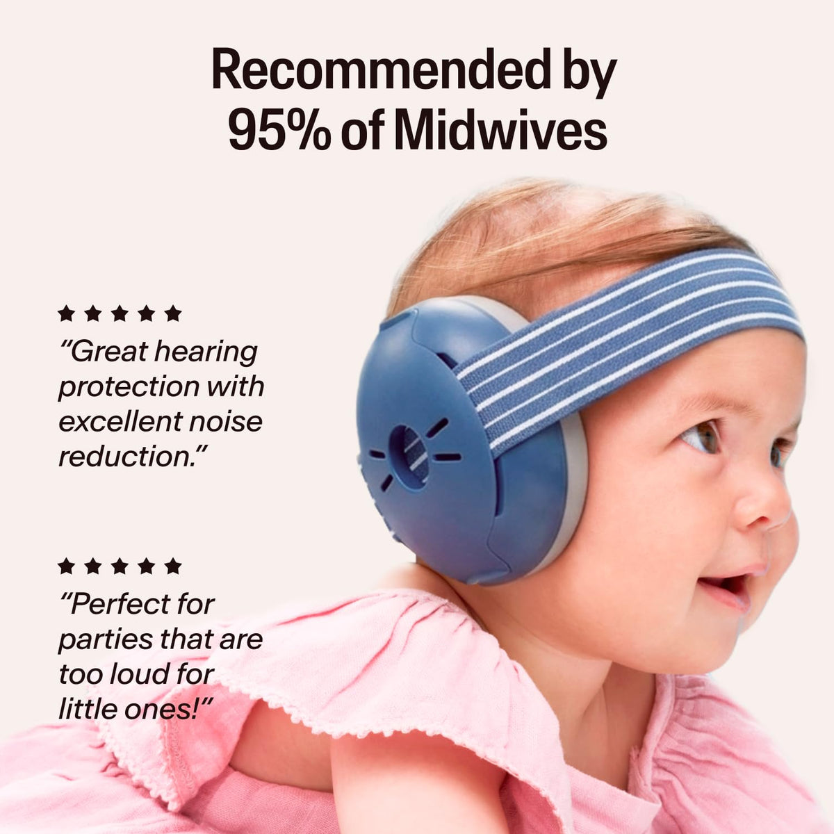 Alpine Muffy Baby Comfort Ear Defenders, Adjustable up to 48 months, Green