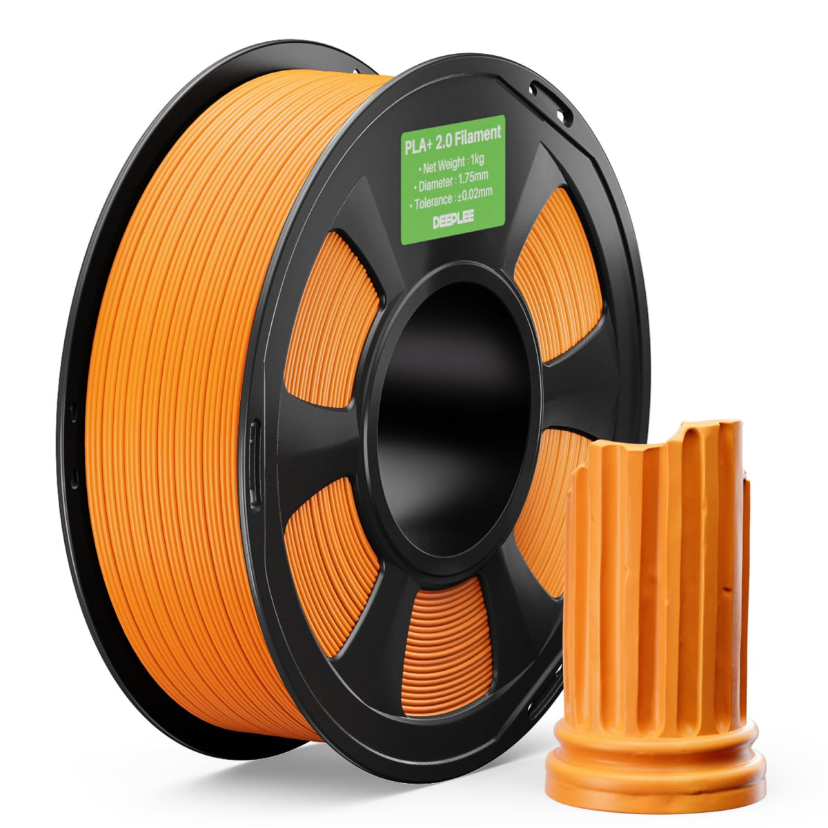 DEEPLEE PLA Plus 1.75mm Filament Beige/Brown 2KG Bundle