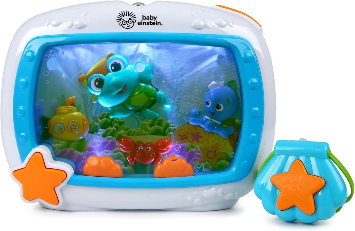 Baby Einstein Sea Dreams Soother, Crib Toy with Remote, Baby Sleep Aid, Calming Lights & Melodies, Newborn and Up