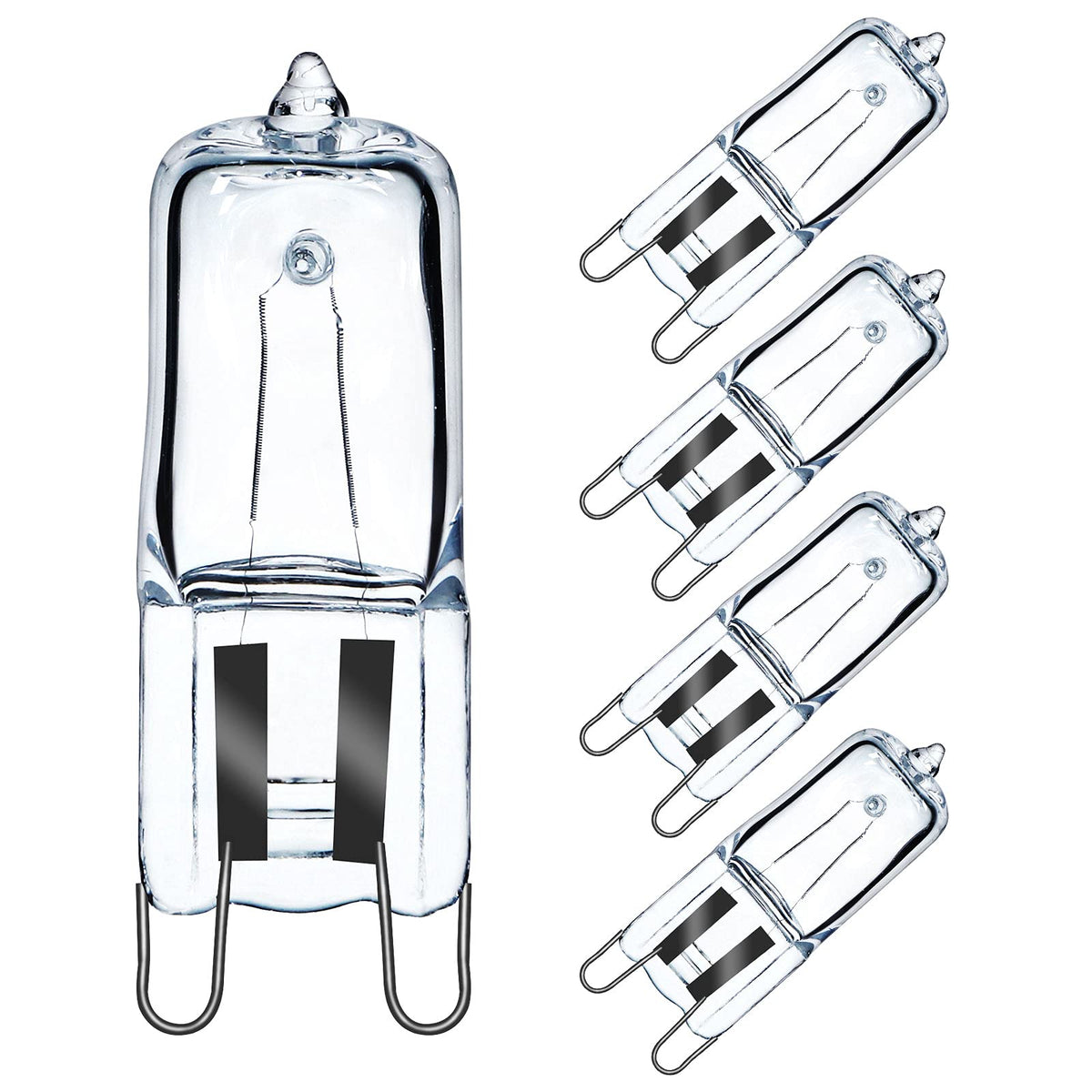 5Pack G9 Halogen Bulbs 230V 33W (34W) 2800K Warm White 450lm Clear G9 Capsule Bulb Dimmable
