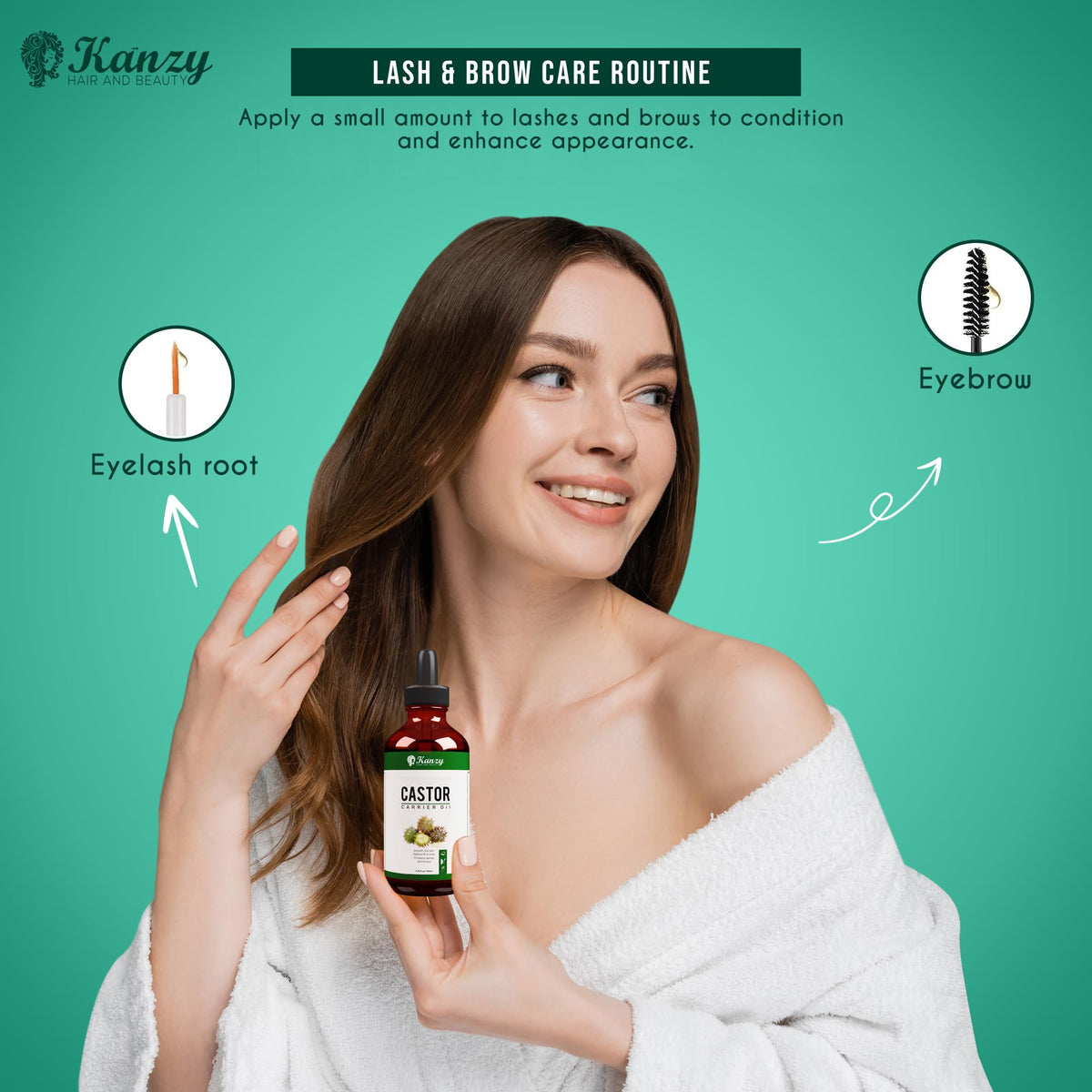 Kanzy Vitamin E Oil for Skin, Hair, Lips and Face - Naturally Sourced Multi-Purpose Plant-Based Vitamin E Oil for Hair Growth as Skincare and Haircare Product for both Men and Women (30 ml)