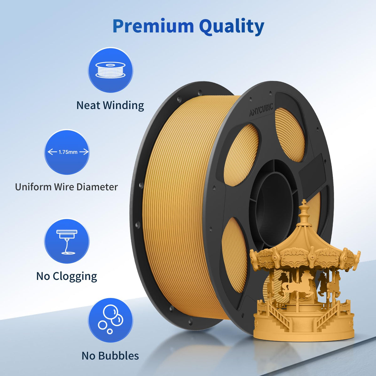 ANYCUBIC PLA 3D Printer Filament 1.75mm, 10KG Multicolor Combination
