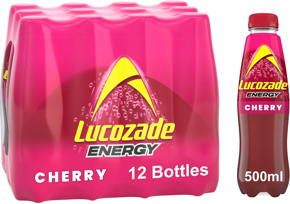 Lucozade Energy Cherry 500ml (Pack of 12)