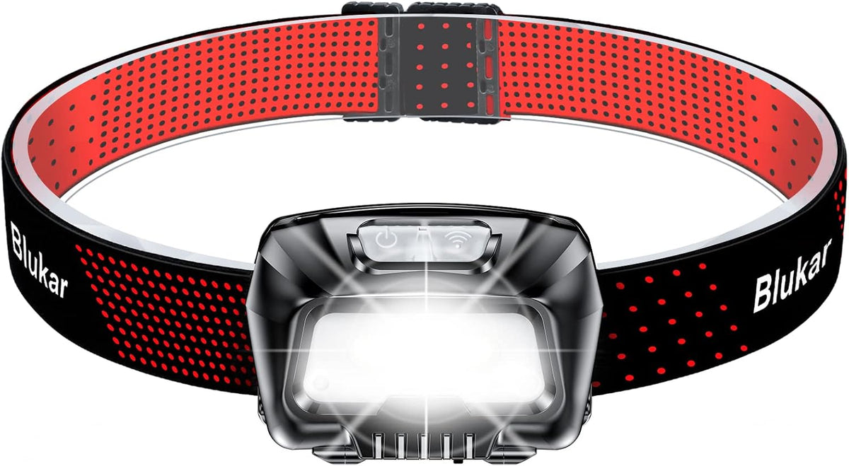Blukar Head Torch Rechargeable, 2000L Super Bright LED Headlamp Headlight