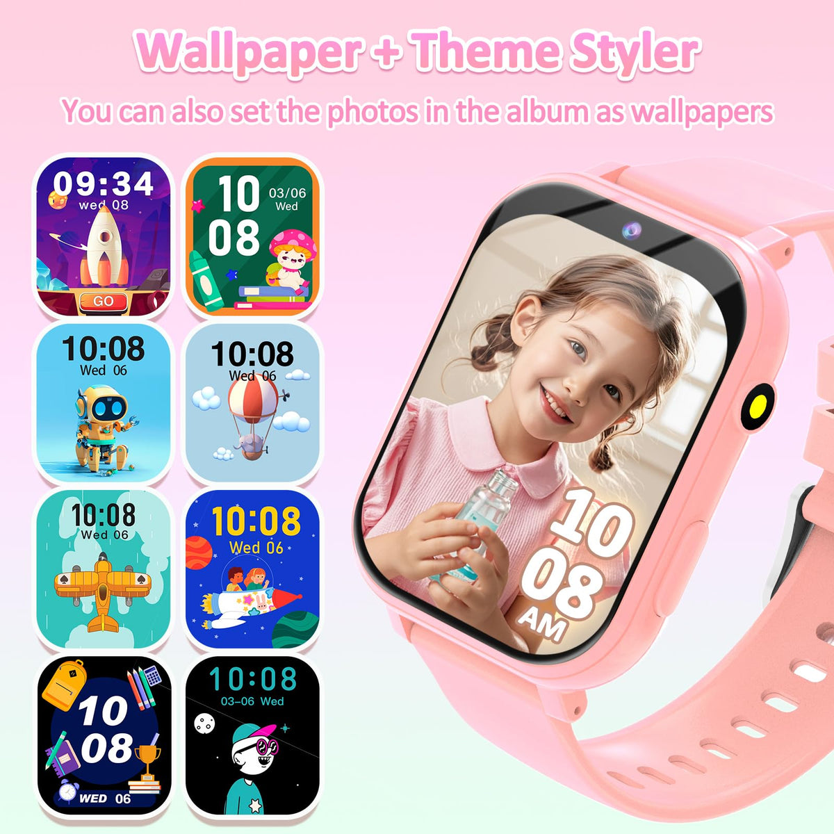 Kids Smart Watch for Boys Girls, Smart Watch for Kids Fitness Watch