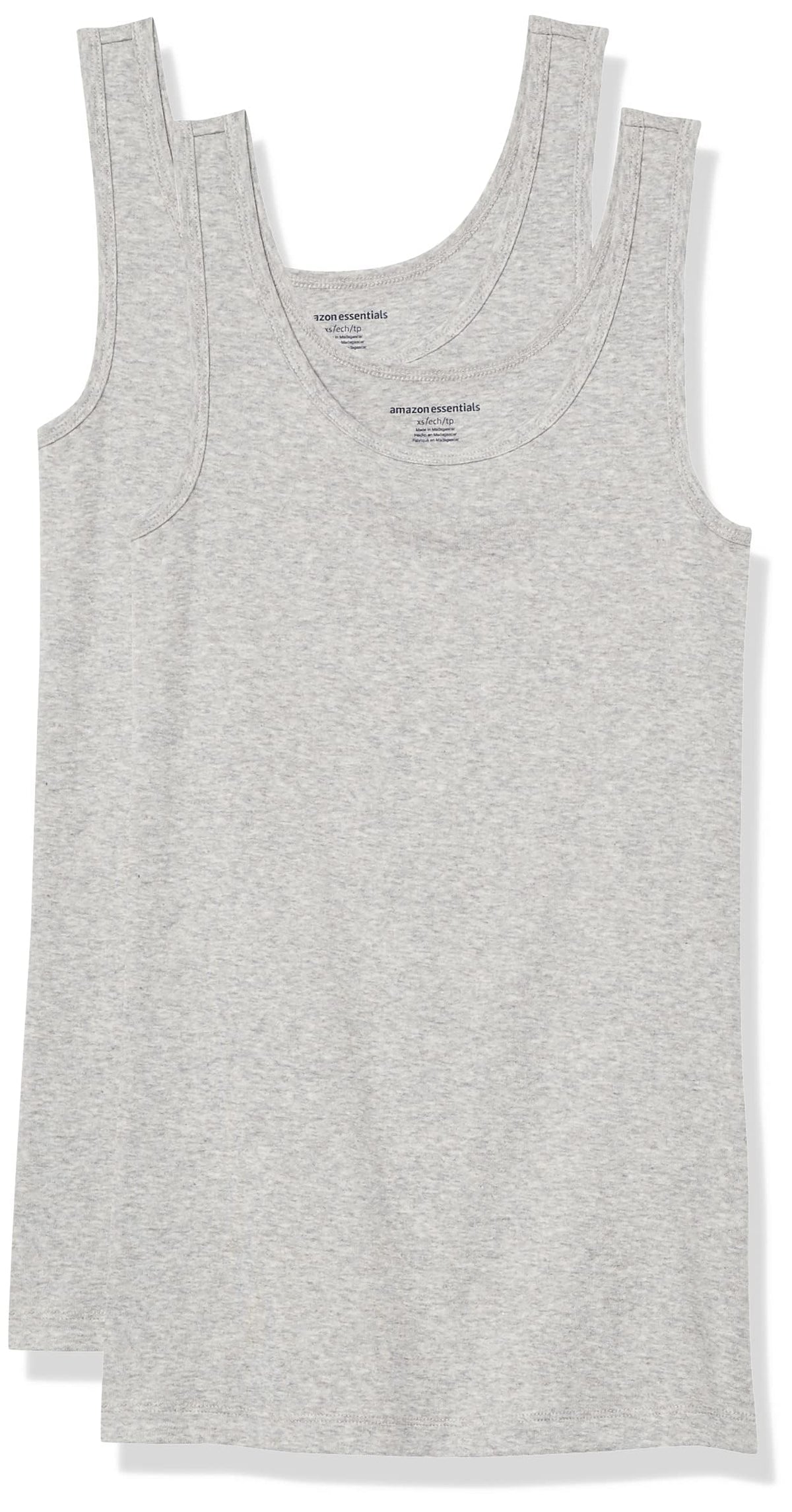 Amazon Essentials Women's Slim-Fit Vest, Pack of 2