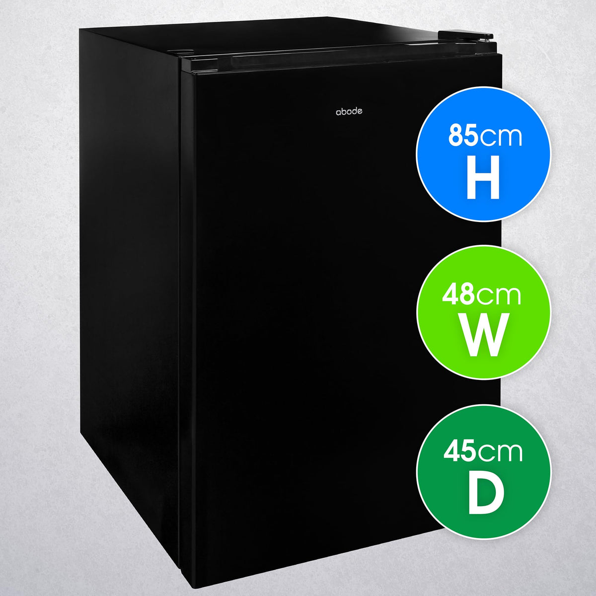 Abode Under Counter Freezer 55cm Wide Freestanding White 91 Litre with 4 Drawers, Adjustable Feet & Reversible Door, 4 Star Freezer, Suitable for Garages & Outbuildings A85UCFZ552E1W (White, 55 cm)