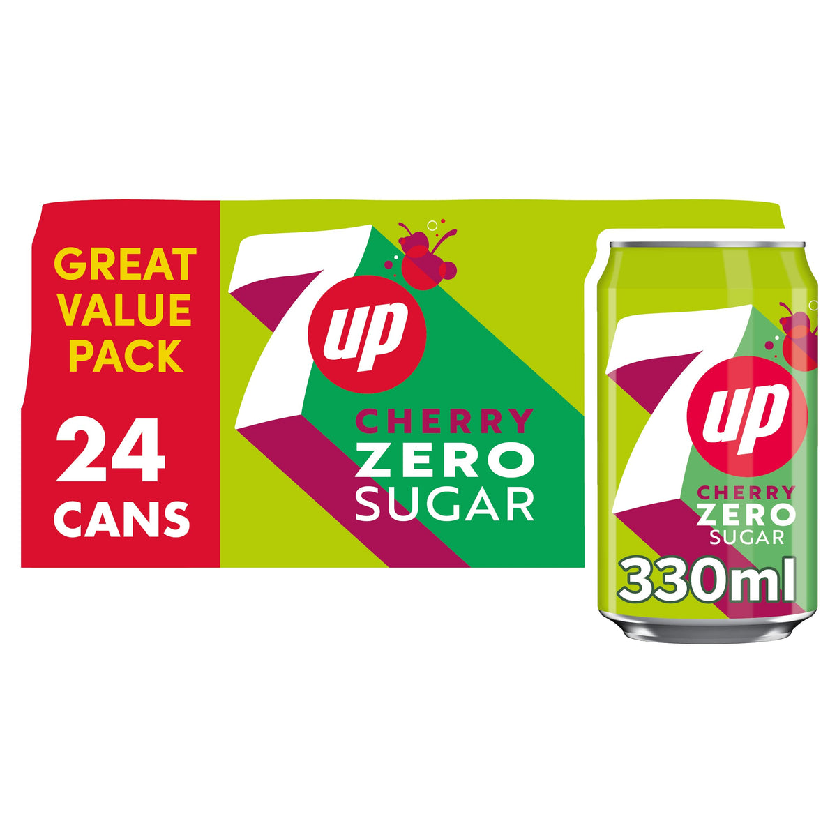 7UP Cherry Can 330 ml (Pack of 24)