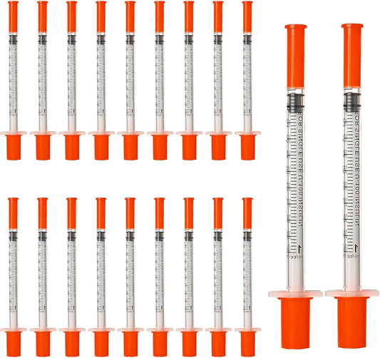 20Pack 1ml 31G 6mm Dispensing Tool, Measuring Tools Plastic Lab Accessories, Individually Packaging