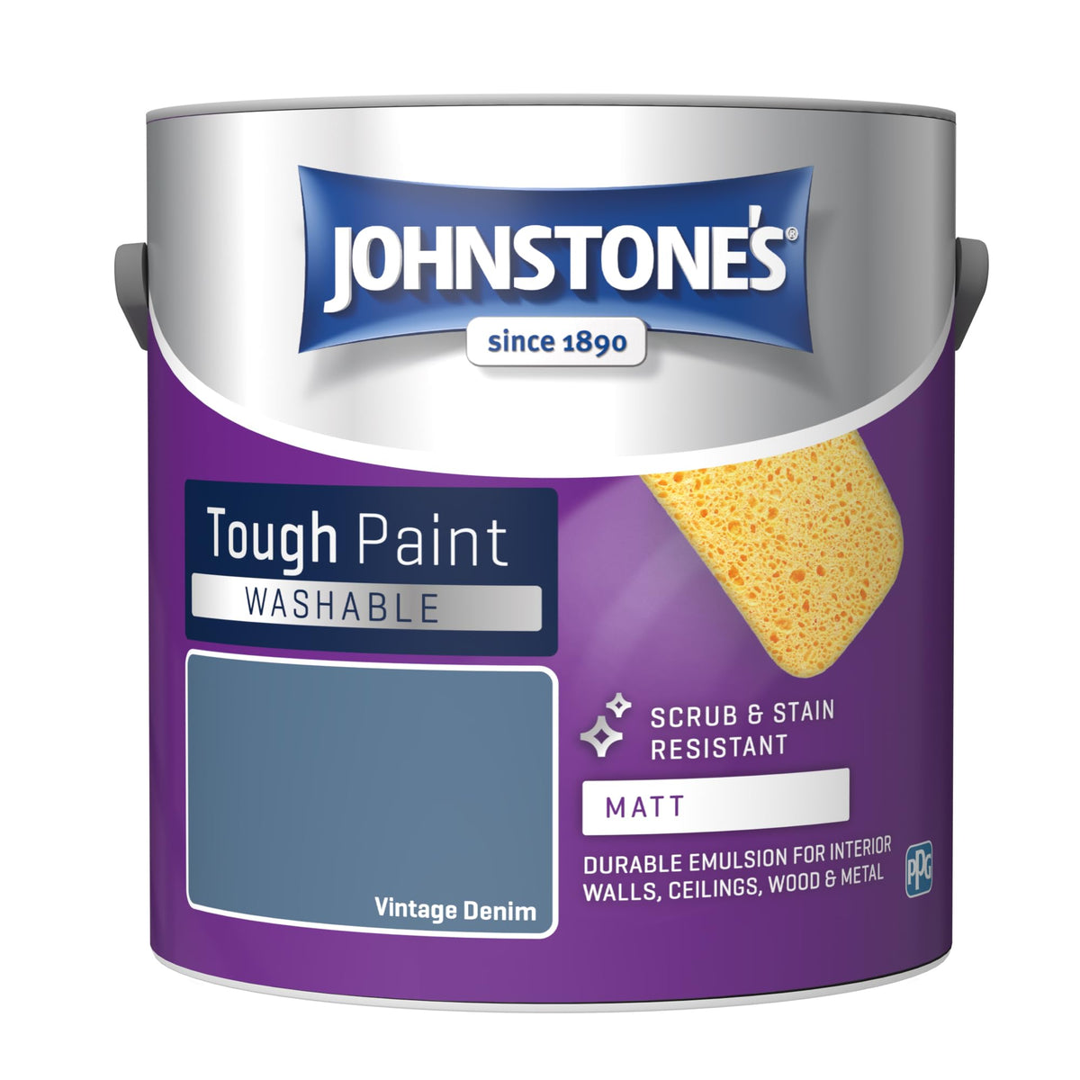 Johnstone's - Washable Matt Wall & Ceiling Paint - Rosebud - 2.5L