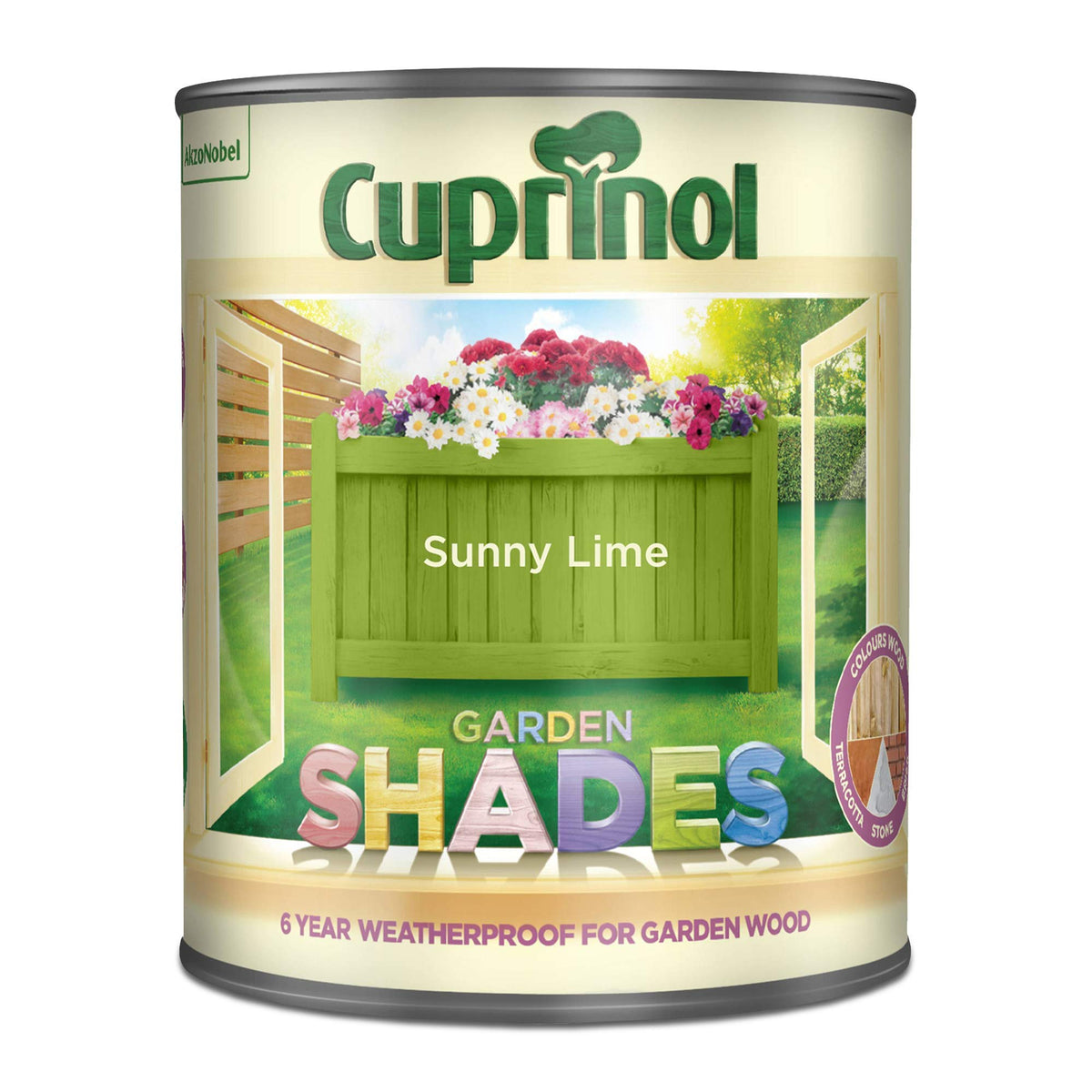 Cuprinol Garden Shades Exterior Woodcare, Country Cream, 1 Litre