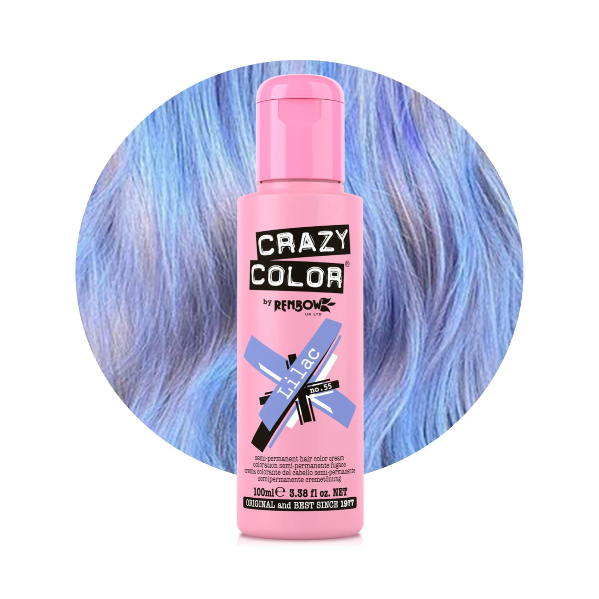 Crazy Color Cyclamen Pink Hair Dye 100ml