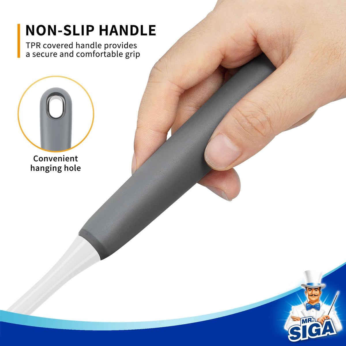 MR.SIGA Long Handle Bottle Brush, Non-Scratch Water Bottle Brush Cleaner