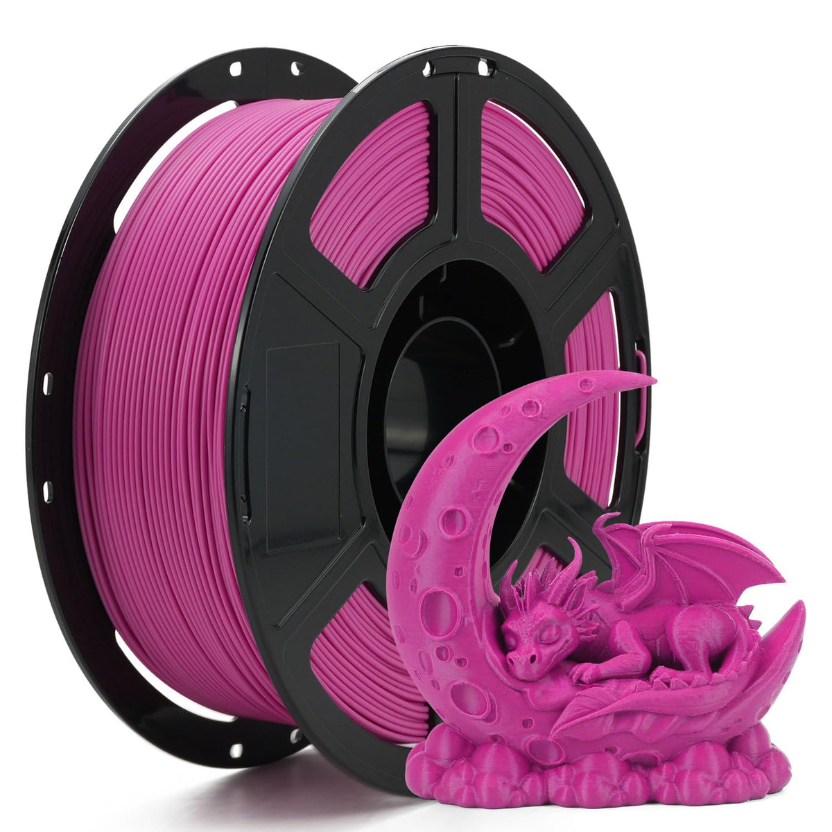 FLASHFORGE 3D Printer Filament, PLA PRO Filament 1.75mm, 1KG Spool (2.2lbs), Dimensional Accuracy +/- 0.02mm for FDM 3D Printers, Better Tenacity & No Knotting (White)