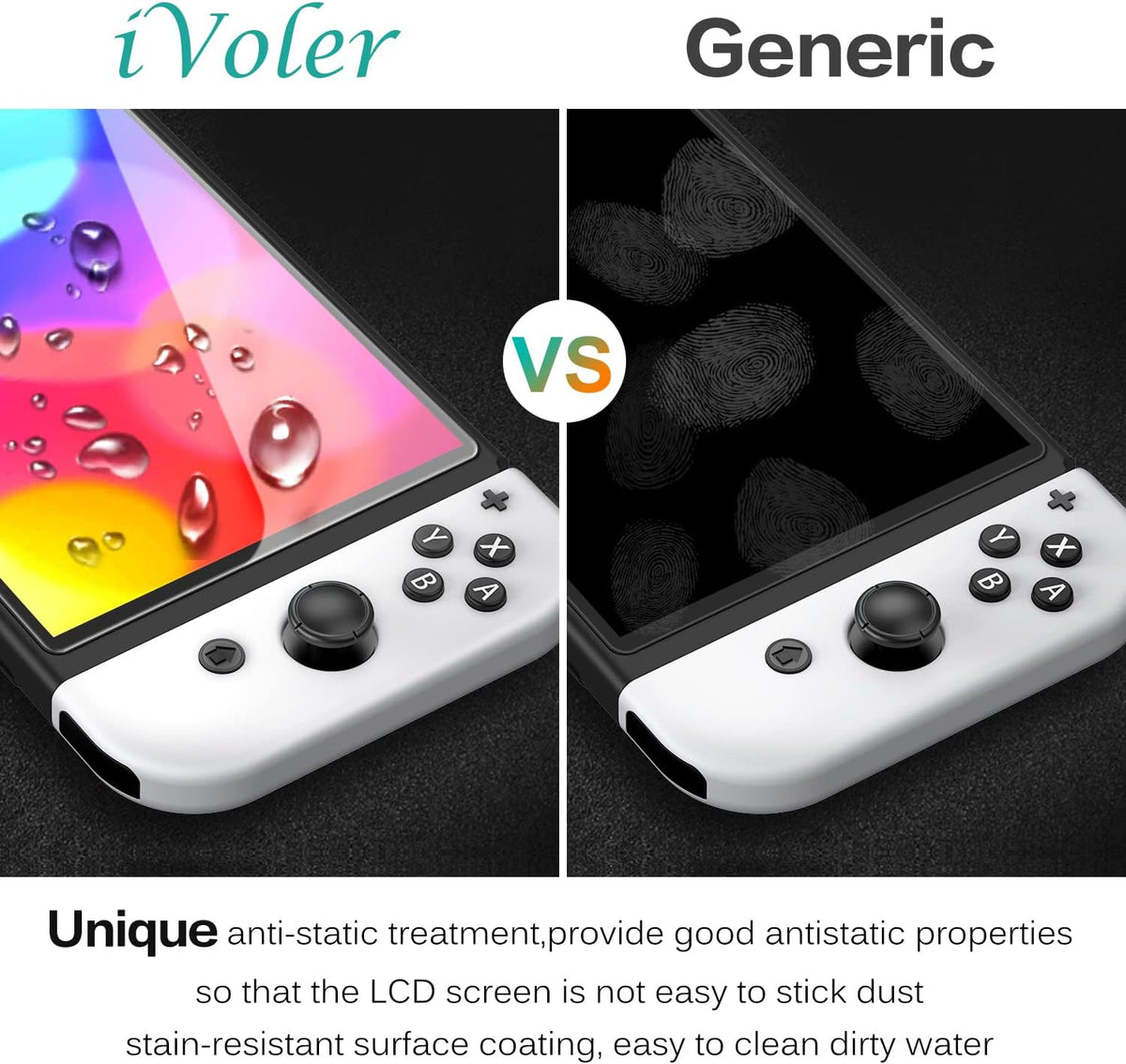 ivoler [4-Pack for Switch 2 Screen Protector with Alignment Frame Tool, 30-second installation- Bubble-Free Application - 9H Hardness -Tempered Glass Protection Film for Nintendo Switch 2 Model 2025